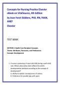 Concepts for Nursing Practice Test Bank &lpar;4th Edition&rpar; NGN-Style &vert; Blueprint-Aligned&comma; Concept-Mapped Exam Prep with Rationales &lpar;PDF&rpar;