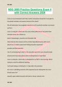 NSG 3800 Practice Questions Exam 4 with Correct Answers 2026
