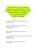 CPL250 Beaker Clinical Pathology  Administration EXAM STUDY GUIDE  2026&sol;2027 COMPLETE QUESTIONS WITH  VERIFIED CORRECT ANSWERS &vert;&vert;  100&percnt; GUARANTEED PASS  <NEWEST VERSION> 