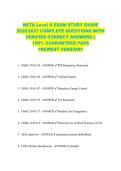 NETA Level II EXAM STUDY GUIDE  2026&sol;2027 COMPLETE QUESTIONS WITH  VERIFIED CORRECT ANSWERS &vert;&vert;  100&percnt; GUARANTEED PASS  <NEWEST VERSION> 