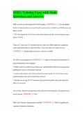 OSHA Training Exam with Study Questions and Answers