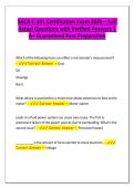 SACA C-101 Certification 2026 &ndash; Full Exam Questions with Verified Answers &vert; Latest Industrial Automation Prep