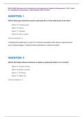 WGU D488 Cybersecurity Architecture and Engineering Objective Assessment &vert; OA V1 and V2 &vert; Questions and Answers &vert; 2026 Update&vert; 100&percnt; Correct&period;