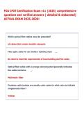 FOA CFOT Certification Exam v11 &lpar;2025&rpar; comprehensive  questions and verified answers &lpar; detailed & elaborated&rpar;  ACTUAL EXAM 2025-2026&excl;
