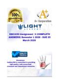 DSC1630 Assignment 2 &lpar;COMPLETE ANSWERS&rpar; Semester 1 2026 - DUE 25 March 2026 &semi;100&percnt; trusted &comma;comprehensive and complete reliable solution with clear explanation 