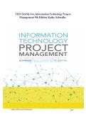 Test Bank for Information Technology Project Management 9th Edition by Kathy Schwalbe