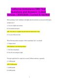 California Ambulance DMV Test Questions and Answers &vert; Latest Version &vert; 2025&sol;2026 &vert; Correct & Verified