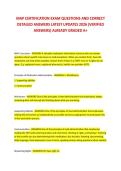 MAP CERTIFICATION EXAM QUESTIONS AND CORRECT  DETAILED ANSWERS LATEST UPDATES 2026 &lpar;VERIFIED  ANSWERS&rpar; ALREADY GRADED A&plus; 