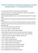 PTU &ndash; Final Certification Exam&comma; 2026&sol;2027 &ndash; Review Questions with 100&percnt; Verified Answers