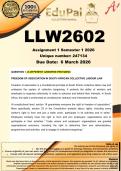 LLW2602 Assignment 1 &lpar;COMPLETE ANSWERS&rpar; Semester 1 2026 - DUE 6 March 2026