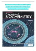 Complete Test Bank For Lehninger Principles of Biochemistry 8th Edition By David L&period; Nelson&semi; Michael M&period; Cox All 28 Chapters Covered With Rationales And Case Study&period;