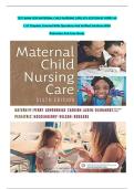 COMPLETE TEST BANK FOR MATERNAL CHILD NURSING CARE 6TH EDITION BY PERRY ALL 1-57 Chapters Covered With Questions And Verified Solutions With Detailed Rationales And Case Study&period;