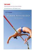 Test Bank for Human Physiology from Cells to Systems 9th Edition &lpar;Cengage&comma; 2026&rpar; by Lauralee Sherwood&comma; Isbn no&semi; 9781285866932&comma; all 20 Chapters Covered