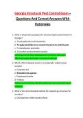 Georgia Structural Pest Control Exam &ndash; Questions And Correct Answers With Rationales