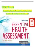 Essential Health Assessment &lpar;2nd Edition&rpar; &mdash; Janice M&period; Thompson &mdash; Chapters 1&ndash;24 Test Bank