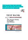 Test Bank for The Human Body in Health and Illness 6th Edition &lpar;Herlihy&rpar; &ndash; Complete A&P Questions PDF with Answer Keys