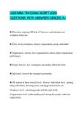 LSUS MBA 704 EXAM SCRIPT 2026 QUESTIONS WITH ANSWERS GRADED A&plus;