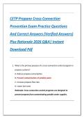 CETP Propane Cross-Connection  Prevention Exam Practice Questions  And Correct Answers &lpar;Verified Answers&rpar;  Plus Rationale 2026 Q&A&vert; Instant  Download Pdf