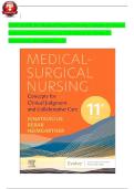Medical-Surgical Nursing&colon; Concepts for Clinical Judgment and Collaborative Care &lpar;11th Edition&rpar; &mdash; Donna D&period; Ignatavicius &mdash; Chapters 1&ndash;74 Test Bank