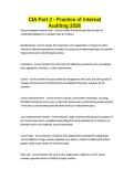 CIA Part 2 - Practice of Internal Auditing 2026