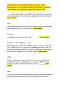CCNP SECURITY EXAM QUESTIONS AND ANSWERS LATEST DOWNLOADED 2025&sol;2026 A COMPLETE SOLUTION ALL ANSWERS 100&percnt; CORRECT DETAILED BEST GRADED A&plus; FOR SUCCESS