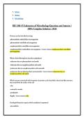 BIO 300 &num;5 Eukaryotes of Microbiology Questions and Answers &sol; 100&percnt; Complete Solution &sol; 2026