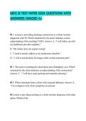 MDC III TEST PAPER 2026 QUESTIONS WITH ANSWERS GRADED A&plus;