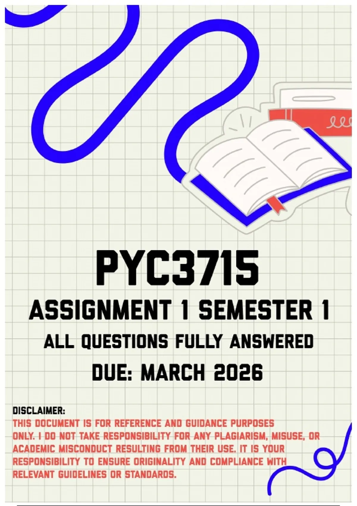 PYC3715 Assignment 1 Semester 1 Memo | Due March 2026 - Transformative ...