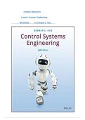 Solution Manual for Control Systems Engineering&comma; 8th Edition by Norman S&period; Nise &vert;Latest 2026&period;