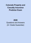 Colorado Property and Casualty Insurance Predictor Exam &ndash; Licensing Practice Test 2026