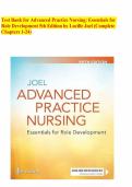 Test Bank for Advanced Practice Nursing Essentials for Role Development 5th Edition by Lucille Joel &lpar;Complete Chapters 1-24&rpar;&period;pdf