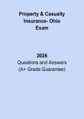 Ohio Property & Casualty Insurance &ndash; Licensing Practice Test & Study Guide 2026