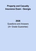 Georgia Property and Casualty Insurance Exam &ndash; Licensing Practice Test & Study Guide 2026