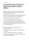 AACN PREP REVIEW FINAL PAPER 2026 FULL  QUESTIONS AND CORRECT ANSWERS  GRADED A&plus;