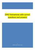 DMV Vietnamese with correct questions and answers