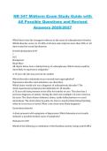 NR 547 &ndash; Midterm Exam Study Guide&comma; 2026&sol;2027 &ndash; Comprehensive Questions with Revised Answers