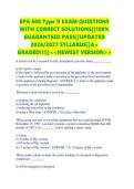 EPA 608 Type II EXAM QUESTIONS WITH CORRECT SOLUTIONS&vert;&vert;100&percnt; GUARANTEED PASS&vert;&vert;UPDATED 2026&sol;2027 SYLLABUS&vert;&vert;A&plus; GRADED&excl;&excl;&excl;&vert;&vert;<<NEWEST VERSION>>