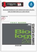 TEST BANK FOR BIOLOGY 2E BY OPENSTAX BY MARY ANN&comma; JUNG CHOI&comma; MATTHEW DOUGLAS LATEST UPDATE