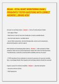 RELIAS - FETAL HEART MONITORING EXAM &vert; FREQUENTLY TESTED