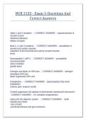 NUR 3125 - Exam 3-Questions And Correct Answers