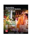 Accounting Information Systems 2nd Edition Test Bank &vert; Vernon Richardson&comma; Chengyee Chang & Rod Smith &vert; Latest Update 2026 &vert; 100&percnt; Pass Guarantee