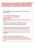 Lead Abatement Supervisor NEWEST COMPLETE QUESTIONS  AND CORRECT DETAILED ANSWERS &lpar;VERIFIED ANSWERS&rpar;  &vert;ALREADY GRADED A&plus;&vert;&vert;BRAND NEW VERSION&excl;&excl; 2026-2027 