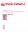 Lead Paint Abatement Supervisor Review NEWEST COMPLETE  QUESTIONS AND CORRECT DETAILED ANSWERS &lpar;VERIFIED  ANSWERS&rpar; &vert;ALREADY GRADED A&plus;&vert;&vert;BRAND NEW VERSION&excl;&excl;  2026-2027