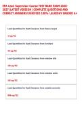 EPA Lead Supervisor Course TEST BANK EXAM 2026 2027LATEST VERSION COMPLETE QUESTIONS AND  CORRECT ANSWERSVERIFIED 100&percnt; ALREDAY GRADED A&plus; 