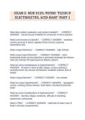 EXAM 2- NUR 3125&colon; PATHO "FLUID & ELECTROLYTES&comma; ACID-BASE" PART 1