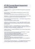 ATI RN Concept-Based Assessment Level 3 Study Guide