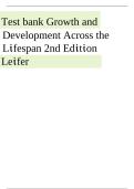 Test Bank for Growth and Development Across the Lifespan 2nd Edition by Martha Leifer &ndash; Complete Chapter Questions with Verified Answers 2026&sol;2027