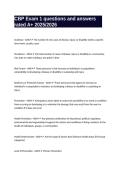 CBP Exam 1 questions and answers rated A&plus; 2025-2026