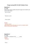 Portage Learning BIOD 152 A&P 2 Module 4 Exam