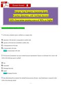 Pearson Vue Property Insurance Exam   Practice Questions witḣ Verified Answers  100&percnt; Guarantee passing score of 90&percnt; or ḣigḣer 